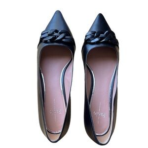Linea Paolo Nora Black Pointed Toe Flat Shoes Size 12